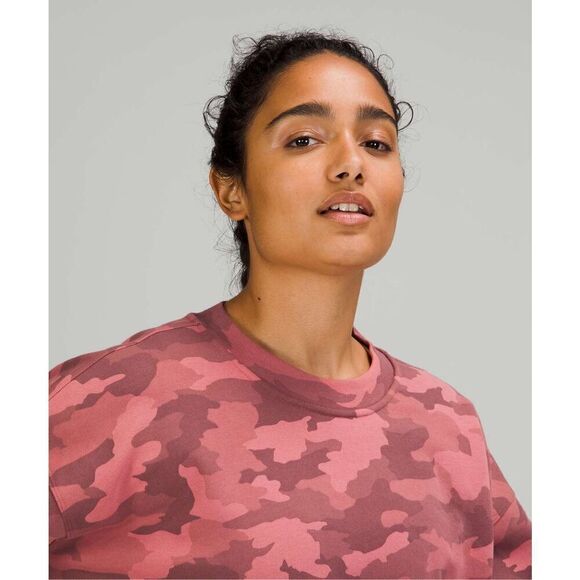 Lululemon Perfectly Oversized Crew - Heritage 365 Camo Brier Rose Multi - Picture 4 of 11
